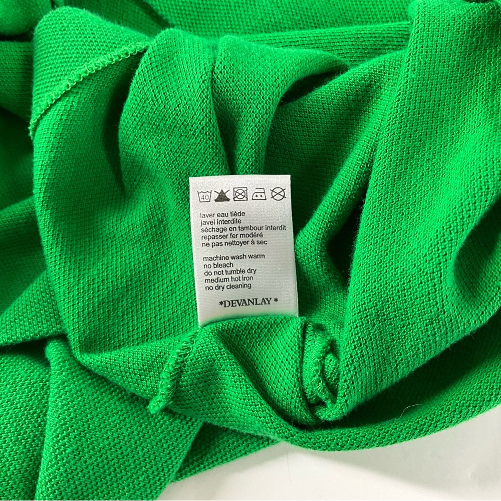 Lacoste Men's Green Cotton Polo Shirt Size 6 / XL Short Sleeve Classic Preppy - Picture 9 of 10
